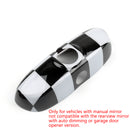 Union Jack Flag Checkered Rear View Mirror Cover Housing For 14 MINI Cooper F56 Generic