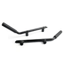 Pair Rear Black Hard Mount Solid Steel Grab Handle For Wrangler JK 07-2016 Generic