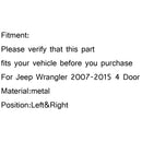 Pair Rear Black Hard Mount Solid Steel Grab Handle For Wrangler JK 07-2016 Generic