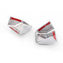 For 2007-2015 Jeep Wrangler JK Chrome ABS Rear License Plate Cover Cap Set of 2 Generic