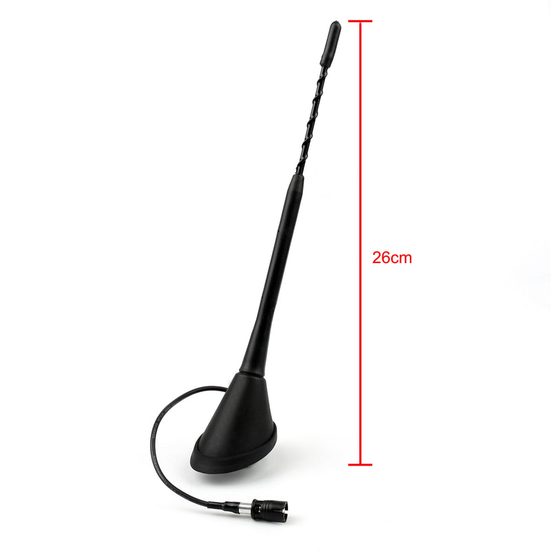 9 Amplified AM/PM Roof Aerial Antenna + Base Combo Set For VW Toyota Lexus