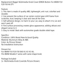 Multi-Media Control Knob Button Cover Trim Small Sty For Bmw F10 F20 F30 Ca Generic