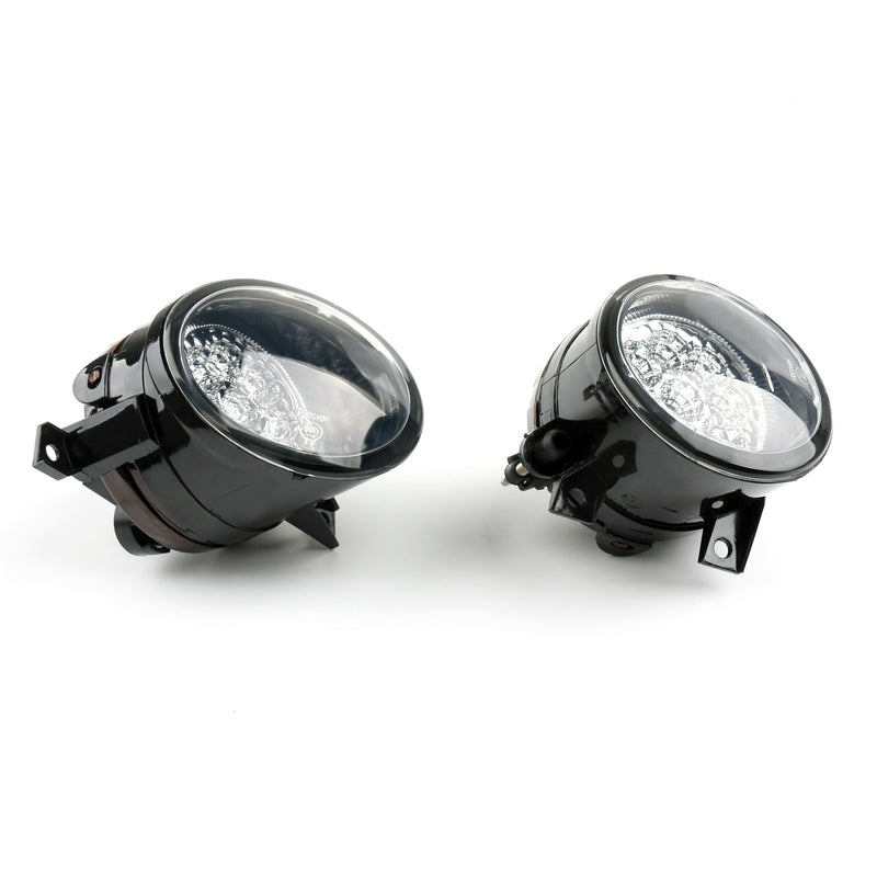 Pair Front LED Powered Front Fog Lights Bright White For VW Jetta MK5 05-09 Generic