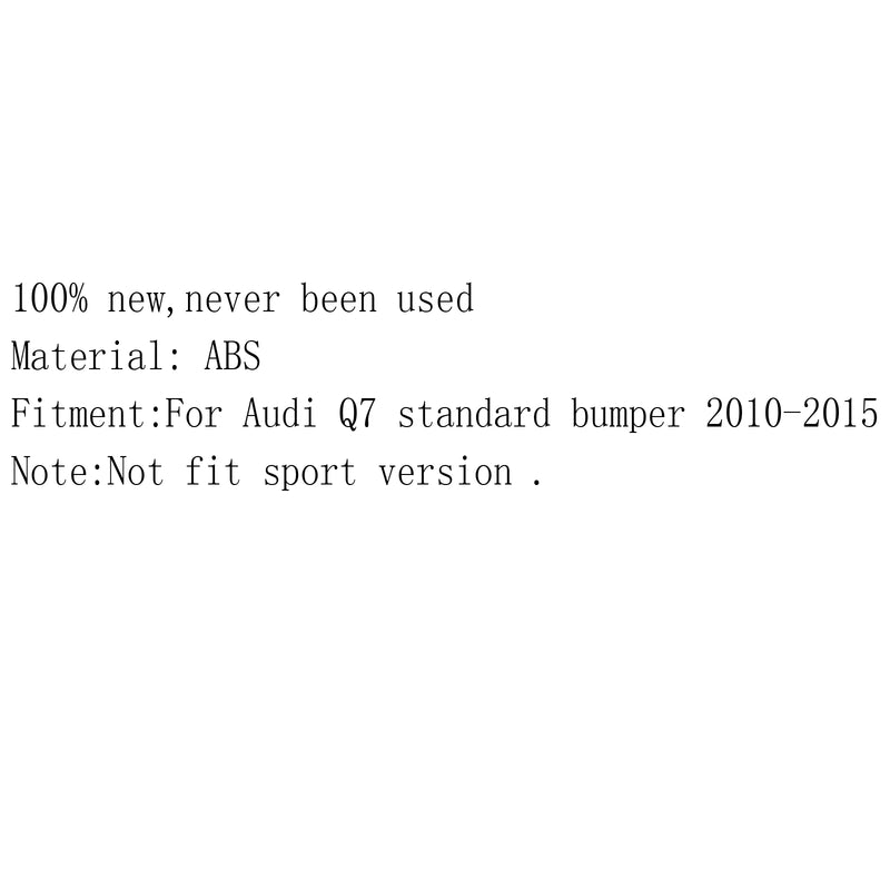 2pcs Front Bumper Side Fog Light Cover Caps Trims Frames for Audi Q7 2010-2015 Generic