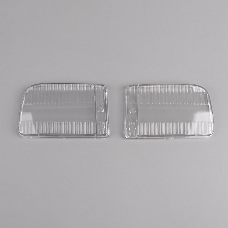 Pair Front Bumper Fog Lights Clear Plastic Lens For BMW E30 318i 318is 1982-1991