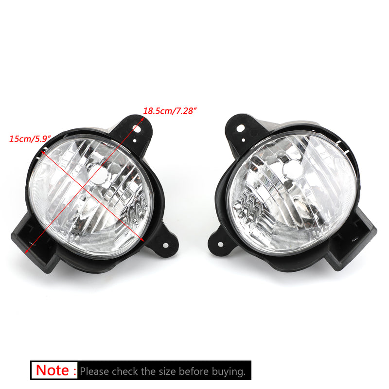 Toyota Hilux MK7 2012-2014 Vigo Pair Front Bumper Fog Light Lamp Cover Kit