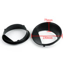 Matte Black Angry Eyes Headlight Trim Cover Bezels for Wrangler JK 2007-16 Generic