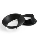 Matte Black Angry Eyes Headlight Trim Cover Bezels for Wrangler JK 2007-16 Generic