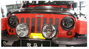 Matte Black Angry Eyes Headlight Trim Cover Bezels for Wrangler JK 2007-16 Generic