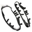 Smoke Headlight Lens Replacement & Black Gaskets Trim Kit For Corvet C6  05-13 Generic