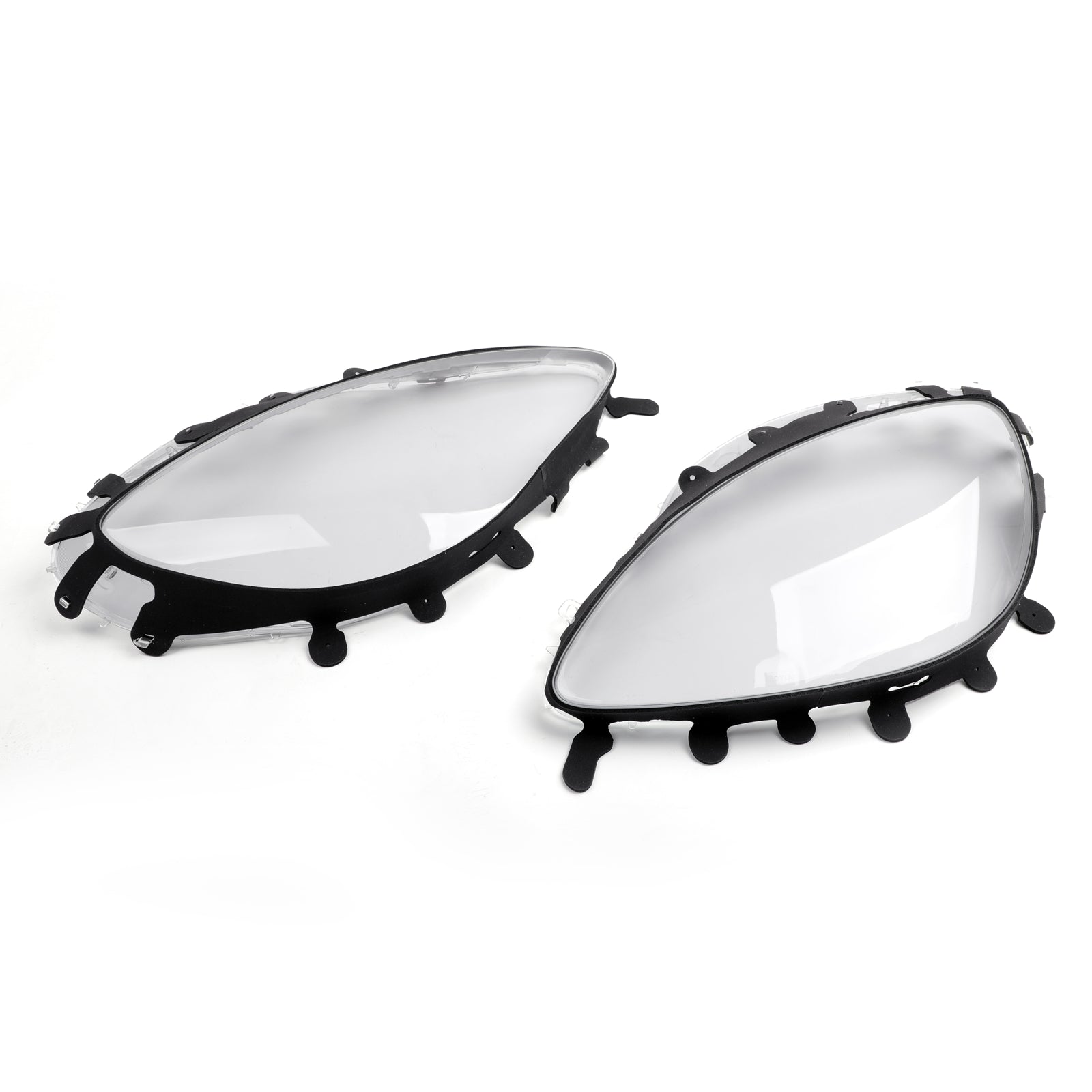 Headlight Lens Replacement & Black Gaskets Trim Kit For 20052013 C6