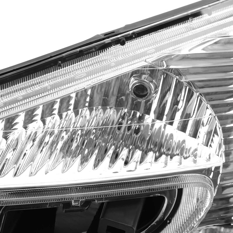 Chevrolet Equinox 2005-2009 Chrome Housing Clear Amber Headlights Assembly