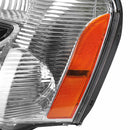 Chevrolet Equinox 2005-2009 Chrome Housing Clear Amber Headlights Assembly