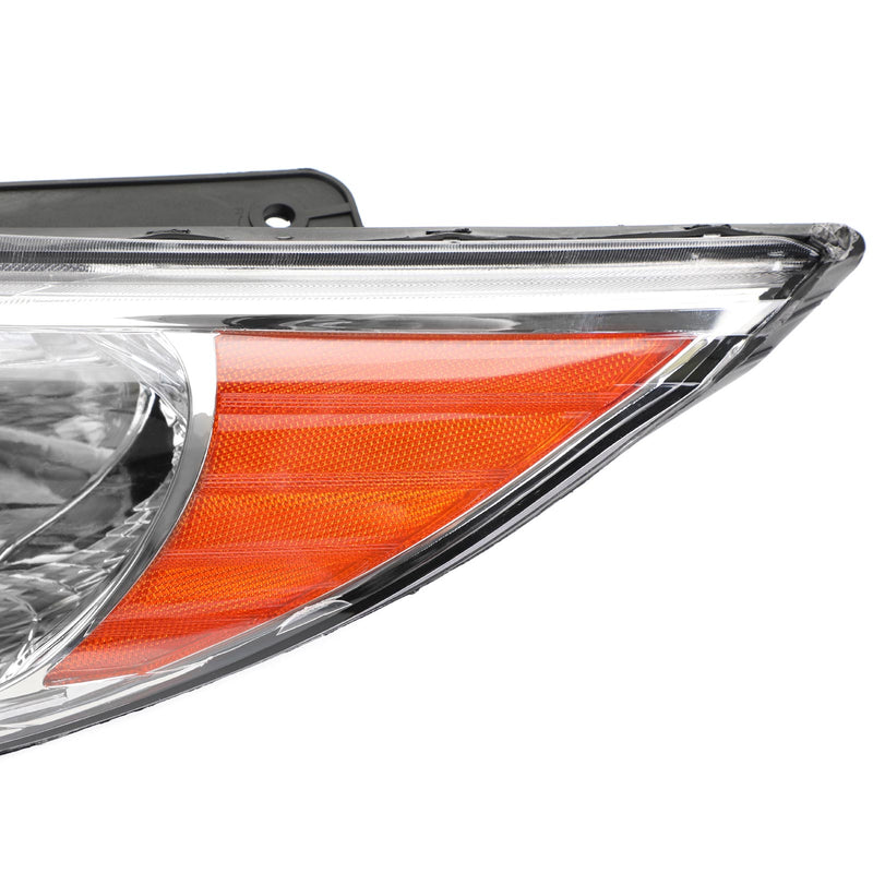 Hyundai Sonata 2011-2014 Chrome Housing Clear Amber Headlights Assembly