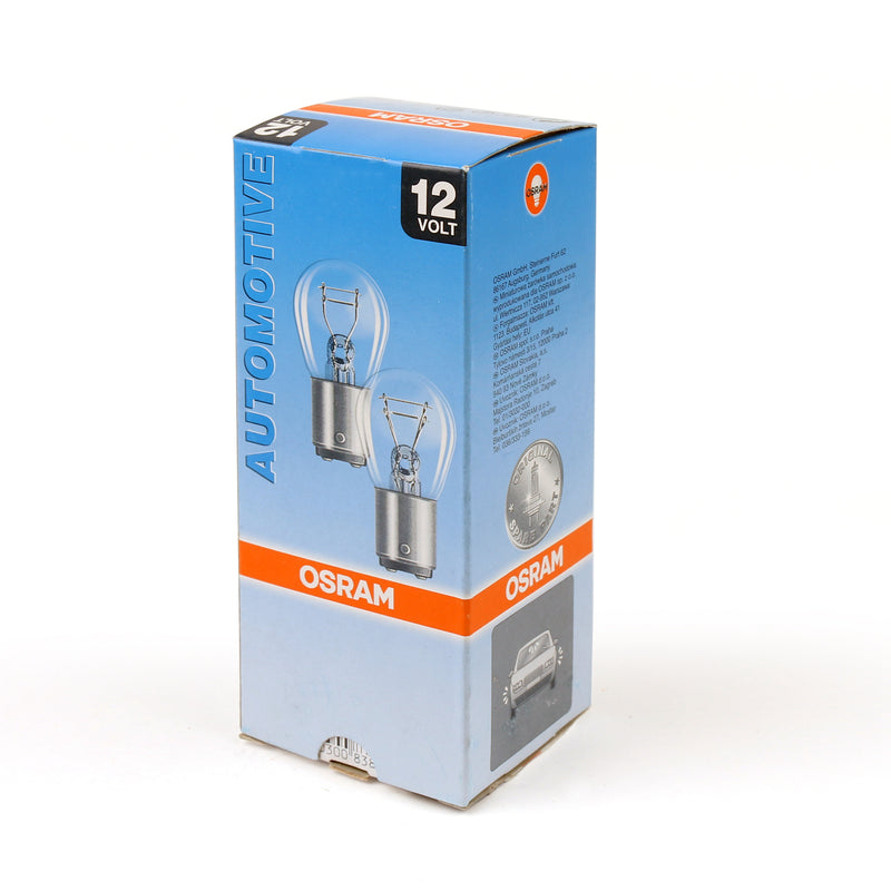 10Pcs OSRAM 7528Y 12V 21/5W P21/5W BAY15D Stop DRL Lights Lamp Bulbs Amber 2200K Generic