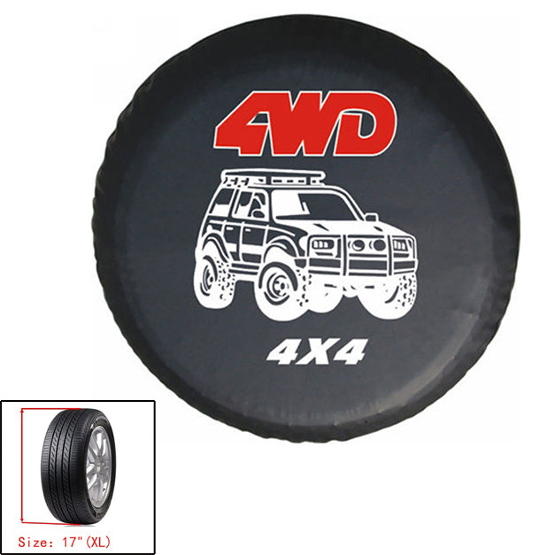 New universal Spare Wheel Tire Tyre Soft Cover 4WD Size 15 16 17 For All Car Generic