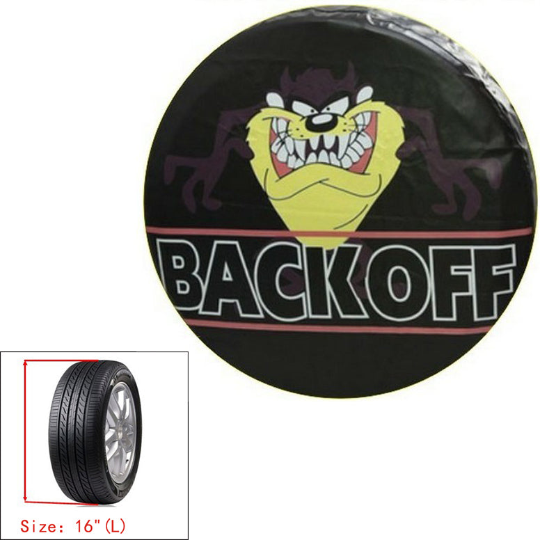 Tasmanian Devil Spare Wheel Tire Tyre Soft Cover 15 16 17 inches For All Car Generic