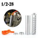 1/2-28 Aluminum Single Core Fuel Filter for NAPA 4003 WIX 24003 OD 1.358" Silver