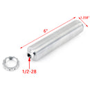 1/2-28 Aluminum Single Core Fuel Filter for NAPA 4003 WIX 24003 OD 1.358" Silver