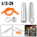 1/2-28 Aluminum Single Core Fuel Filter for NAPA 4003 WIX 24003 OD 1.358" Silver
