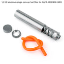 1/2-28 Aluminum Single Core Fuel Filter for NAPA 4003 WIX 24003 OD 1.358" Silver
