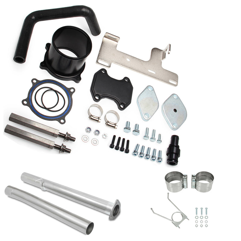 2013 2014 Dodge Ram 2500 3500 6.7L L6 Cummins Diesel 4" Exhaust Muffler Pipes & EGR  Delete Kit