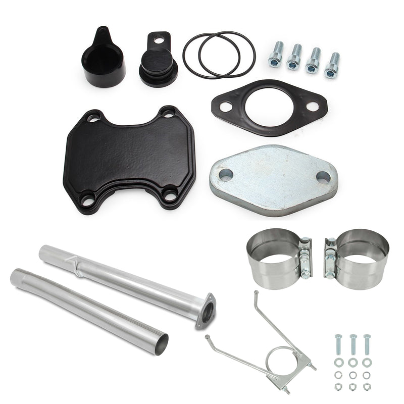 2013-2017 Ram 3500 4500 5500 6.7L Cummins Diesel 4" Exhaust Muffler Pipes & EGR  Delete Kit