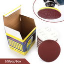 100PCS 6Inch DA Hook & Loop Sandpaper Sanding Discs Sand Sheet Grit 40 - 2000 Generic