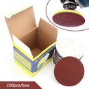 100PCS 6Inch DA Hook & Loop Sandpaper Sanding Discs Sand Sheet Grit 40 - 2000 Generic