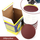 100PCS 6Inch DA Hook & Loop Sandpaper Sanding Discs Sand Sheet Grit 40 - 2000 Generic