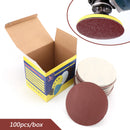 100PCS 6Inch DA Hook & Loop Sandpaper Sanding Discs Sand Sheet Grit 40 - 2000 Generic