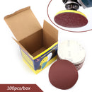 100PCS 6Inch DA Hook & Loop Sandpaper Sanding Discs Sand Sheet Grit 40 - 2000 Generic
