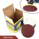 100PCS 6Inch DA Hook & Loop Sandpaper Sanding Discs Sand Sheet Grit 40 - 2000 Generic