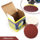 100PCS 6Inch DA Hook & Loop Sandpaper Sanding Discs Sand Sheet Grit 40 - 2000 Generic