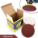 100PCS 6Inch DA Hook & Loop Sandpaper Sanding Discs Sand Sheet Grit 40 - 2000 Generic