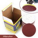 100PCS 6Inch DA Hook & Loop Sandpaper Sanding Discs Sand Sheet Grit 40 - 2000