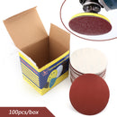 100PCS 6Inch DA Hook & Loop Sandpaper Sanding Discs Sand Sheet Grit 40 - 2000 Generic
