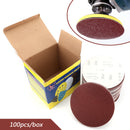 100PCS 6Inch DA Hook & Loop Sandpaper Sanding Discs Sand Sheet Grit 40 - 2000 Generic