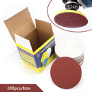 100PCS 6Inch DA Hook & Loop Sandpaper Sanding Discs Sand Sheet Grit 40 - 2000 Generic