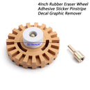 4Inch Rubber Eraser Wheel Adhesive Sticker Pinstripe Decal Graphic Remover New Generic
