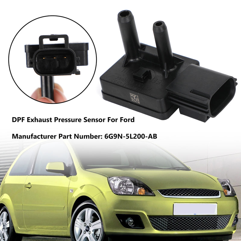 DPF Exhaust Pressure Sensor 6G9N-5L200-AB For Ford Fiesta Transit 2008-2017 Generic