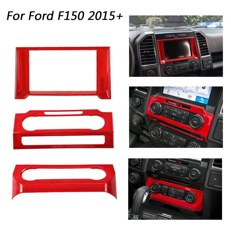 Car Console Center Dashboard Cover Trim Frame Kit For Ford F150 2015-2018 Generic