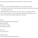 Car Console Center Dashboard Cover Trim Frame Kit For Ford F150 2015-2018 Generic