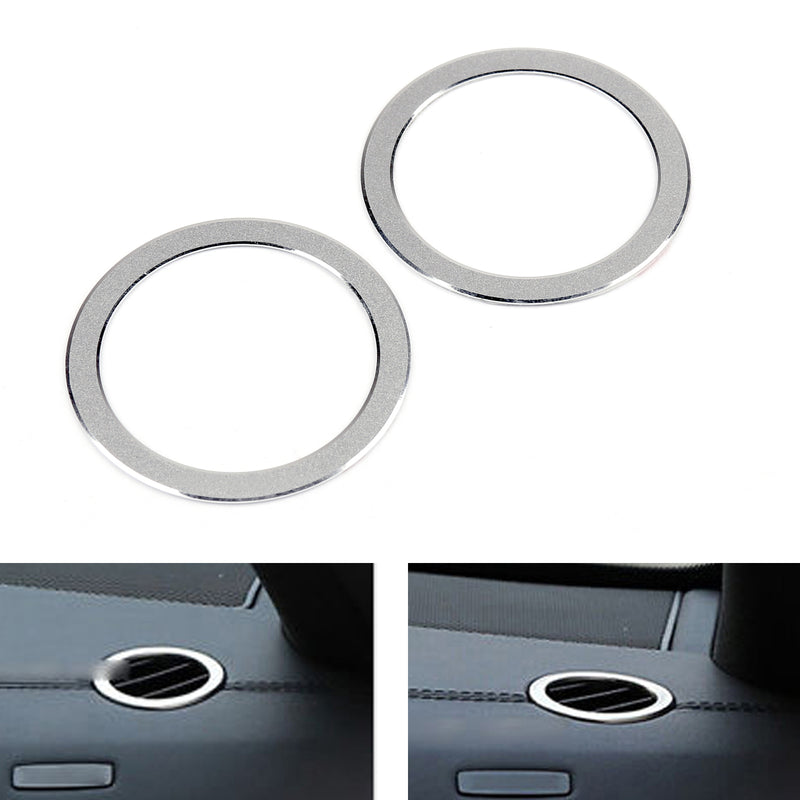 Inner Front Air Vent Outlet Cover Trim 2Pcs For Benz E Class W212 2010-2015 SIL