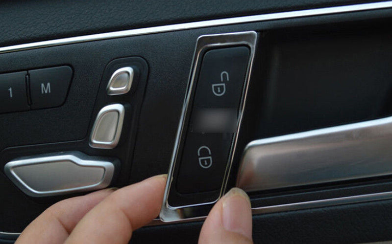 2x Seat Adjusting Button Frame Trim Cover For Benz E Class W212 E250/300 10-15 S Generic
