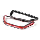 ABS Door Seat Adjust Button Cover Trim Ring For Ford Mustang 2015-2016 Carbon Generic