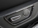 ABS Door Seat Adjust Button Cover Trim Ring For Ford Mustang 2015-2016 Carbon Generic