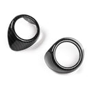 2PCS ABS A Pillar Door Stereo Speaker Cover Trim For Ford Mustang 2015-2017 Generic