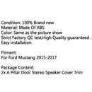 2PCS ABS A Pillar Door Stereo Speaker Cover Trim For Ford Mustang 2015-2017 Generic