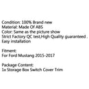 1PCS Interior Co-pilot Storage Box Handle Cover Trim For Ford Mustang 2015-2018 Generic